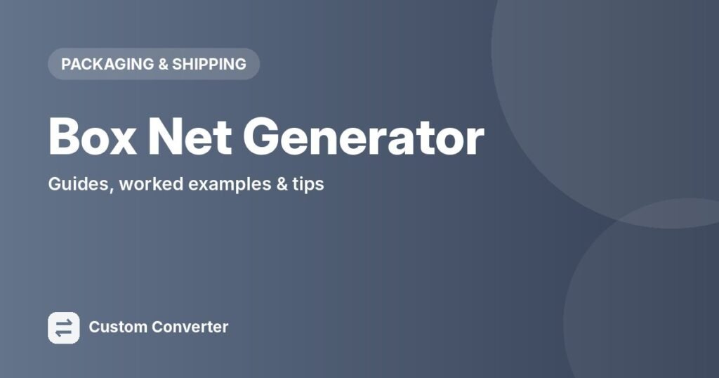 Box Net Generator – free online tool guide