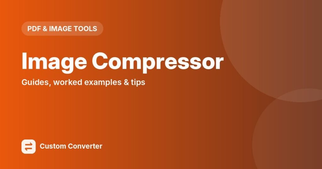 Image Compressor – free online tool guide