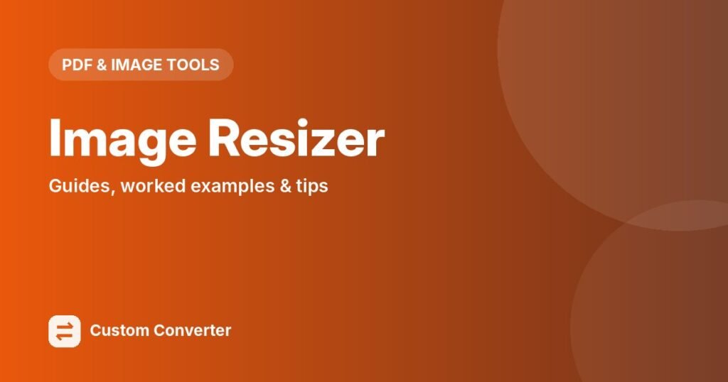 Image Resizer – free online tool guide