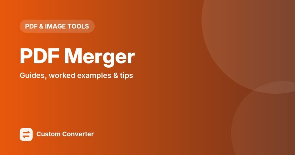 PDF Merger – free online tool guide