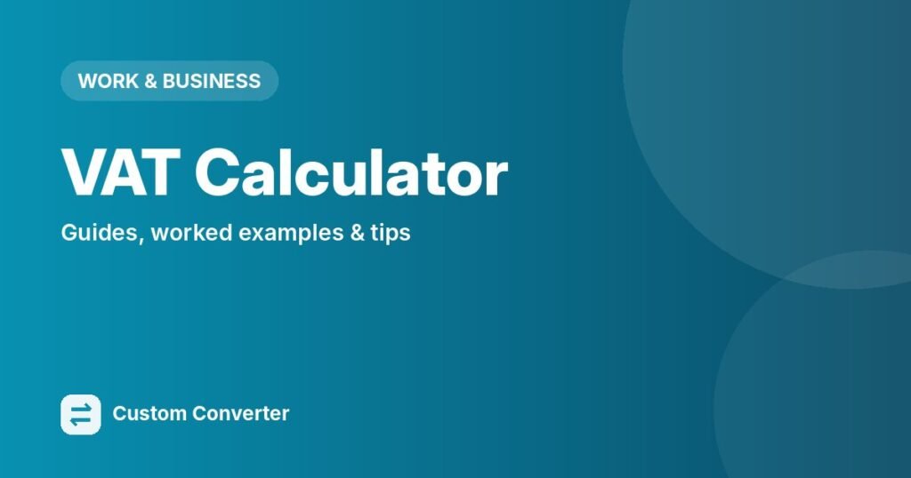 VAT Calculator – free online tool guide